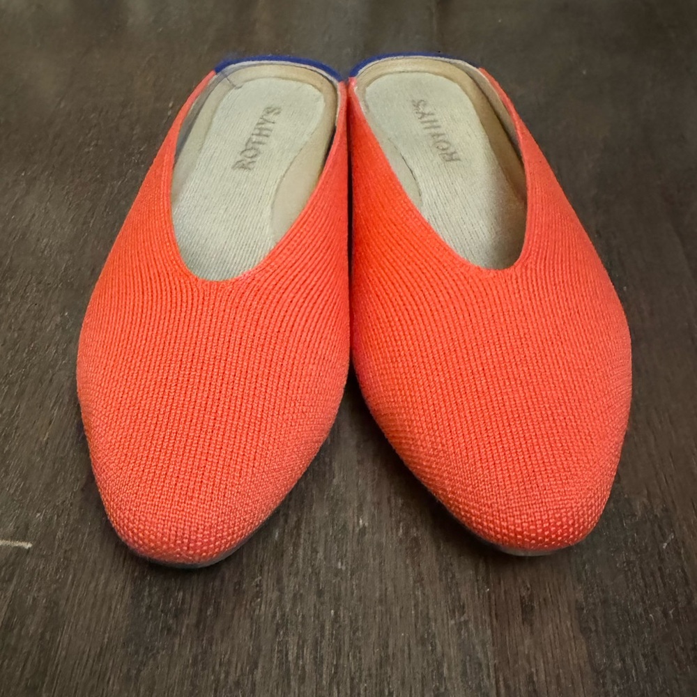 Rothy’s the Almond Demi Mule in Melon size 6.5 EUC - Picture 3 of 5